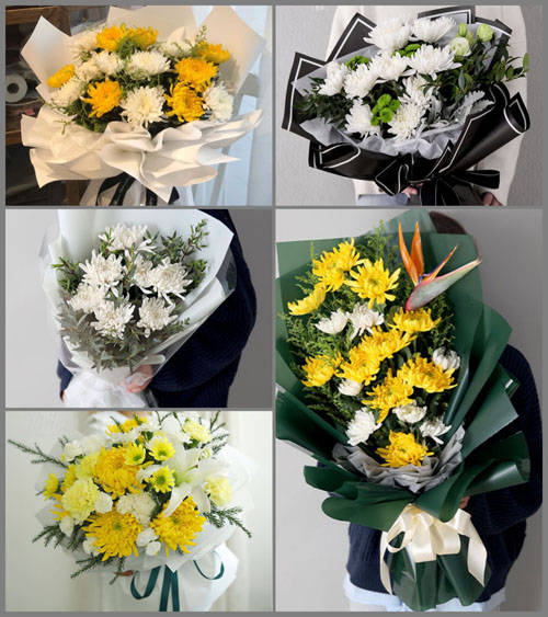 云南怒江州贡山县白事花束代送